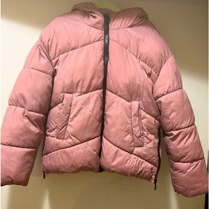 Zara puffer jacket light Pink Size 8